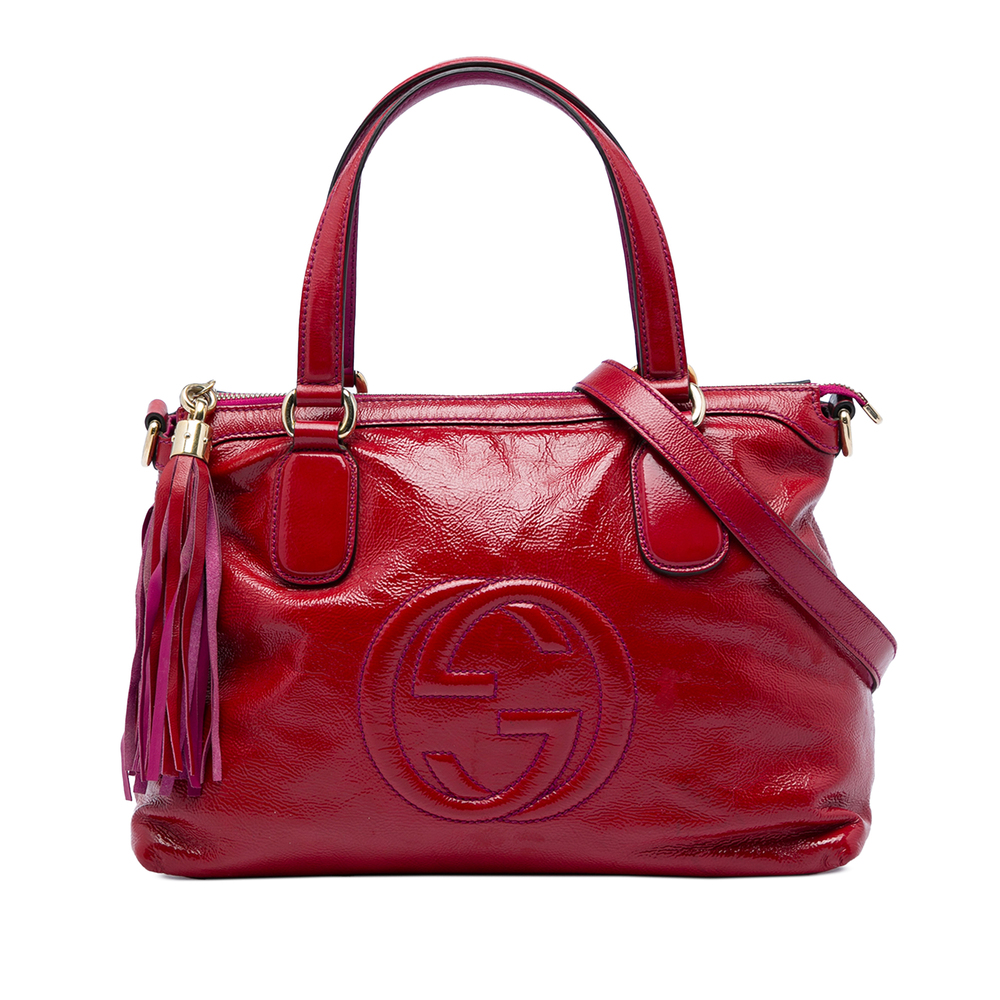 Pre-Loved Gucci Small Patent Soho Working Satchel